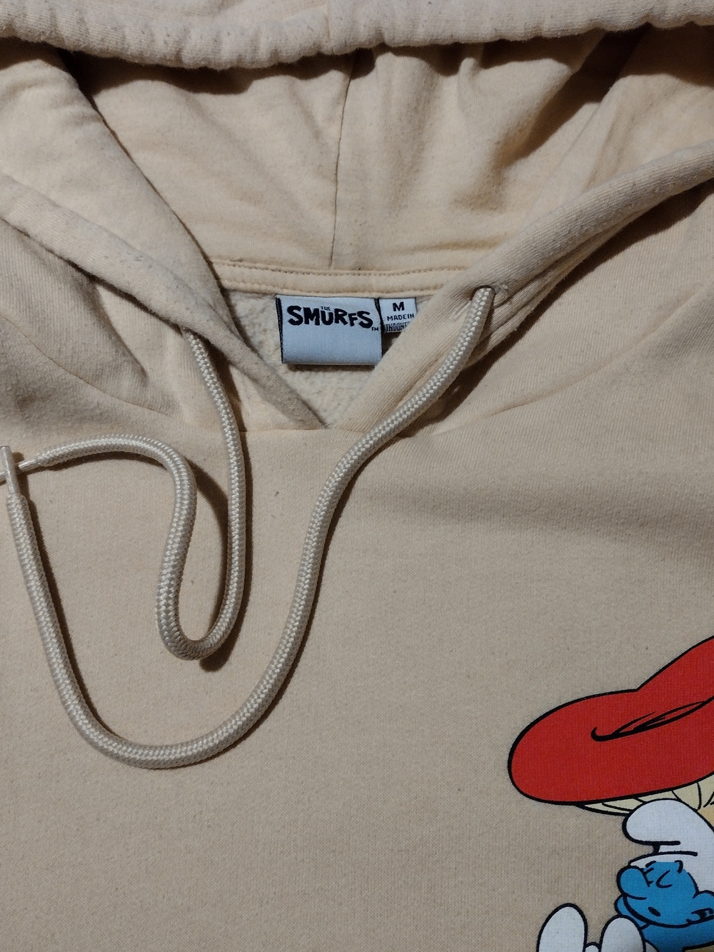 Men's Crewneck Sweatshirt with Red Mushroom Graphic - Picture 2 of 3